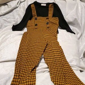 Girls 2 piece jump suit size medium